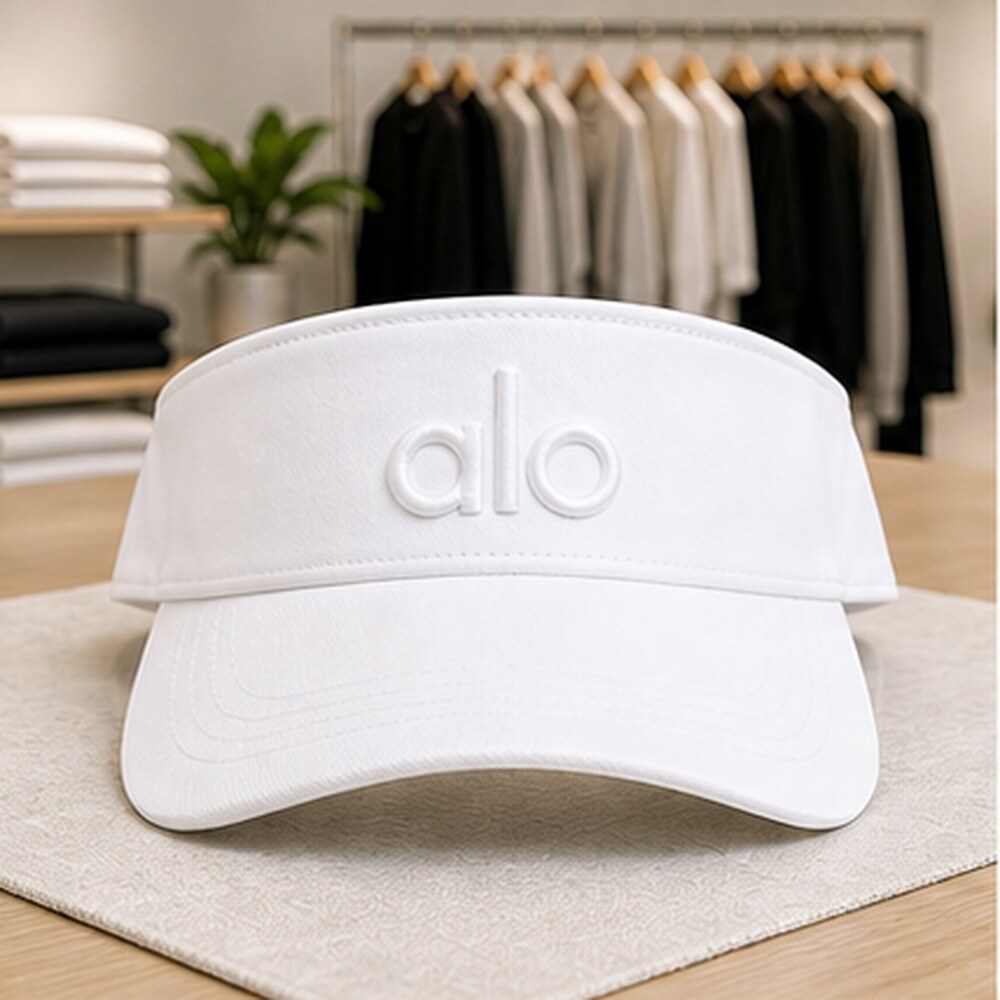 ALO Yoga White Everyday Open Top Visor Hat NWT